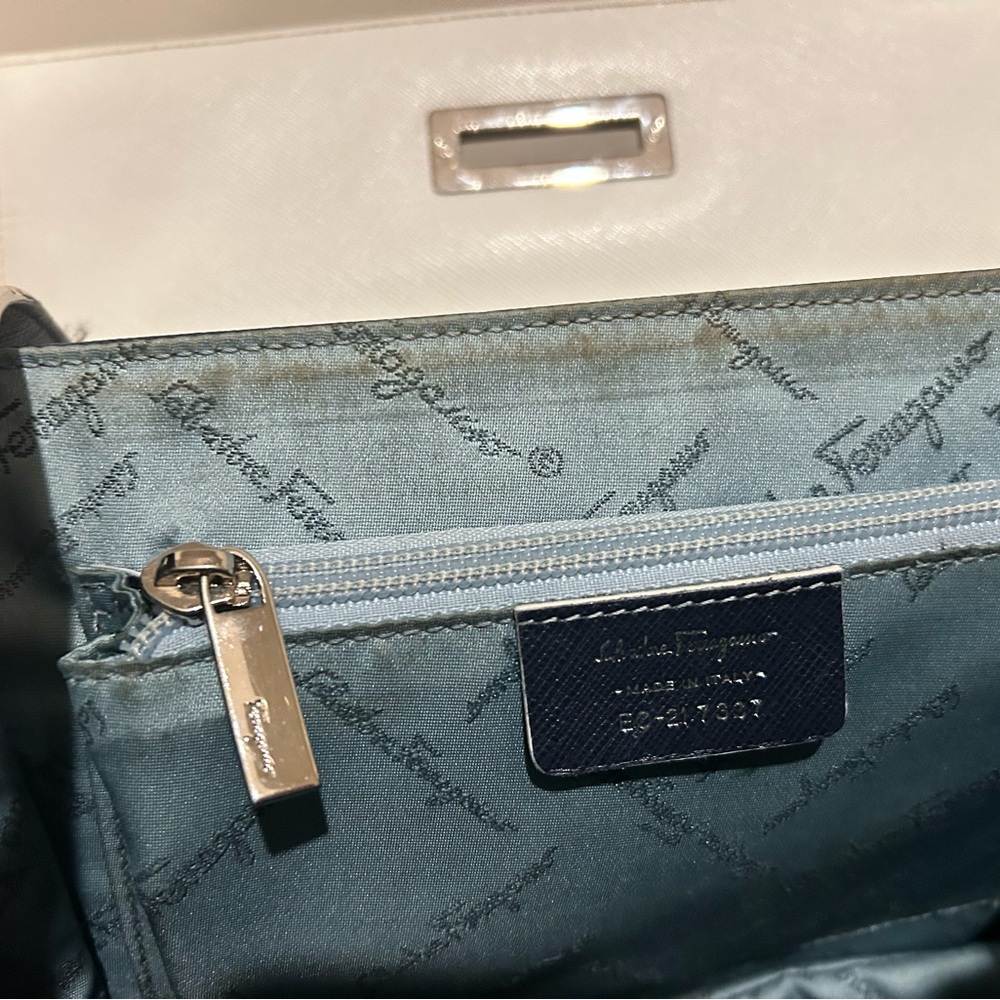 Salvatore Ferragamo Dark Blue Satchel - Picture 4 of 8